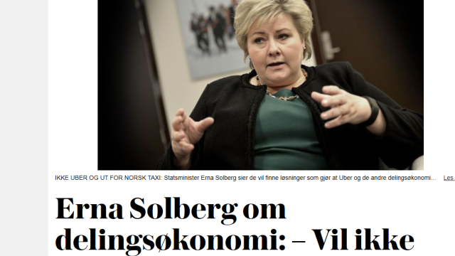 Statsminister Erna Solberg, Foto